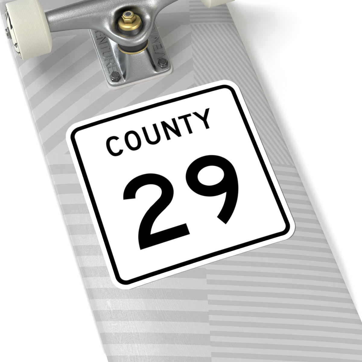 County 29 square (Minnesota) (Road Sign) STICKER Vinyl Kiss-Cut Decal