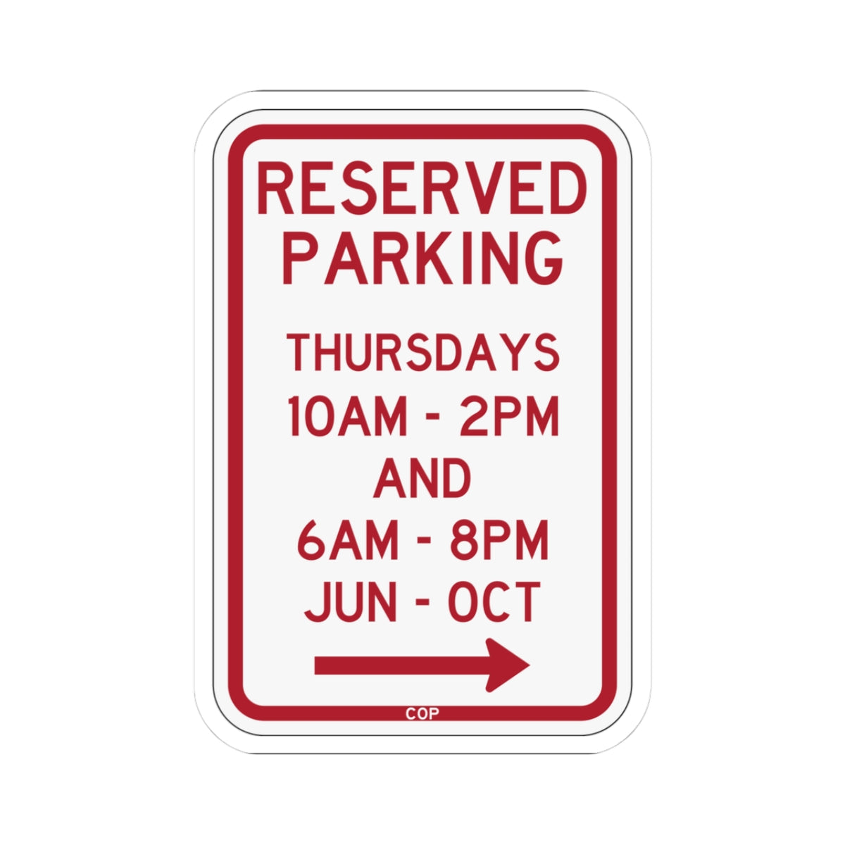 PBOT Road sign P4113R (Oregon) (Road Sign) STICKER Vinyl Kiss-Cut Decal