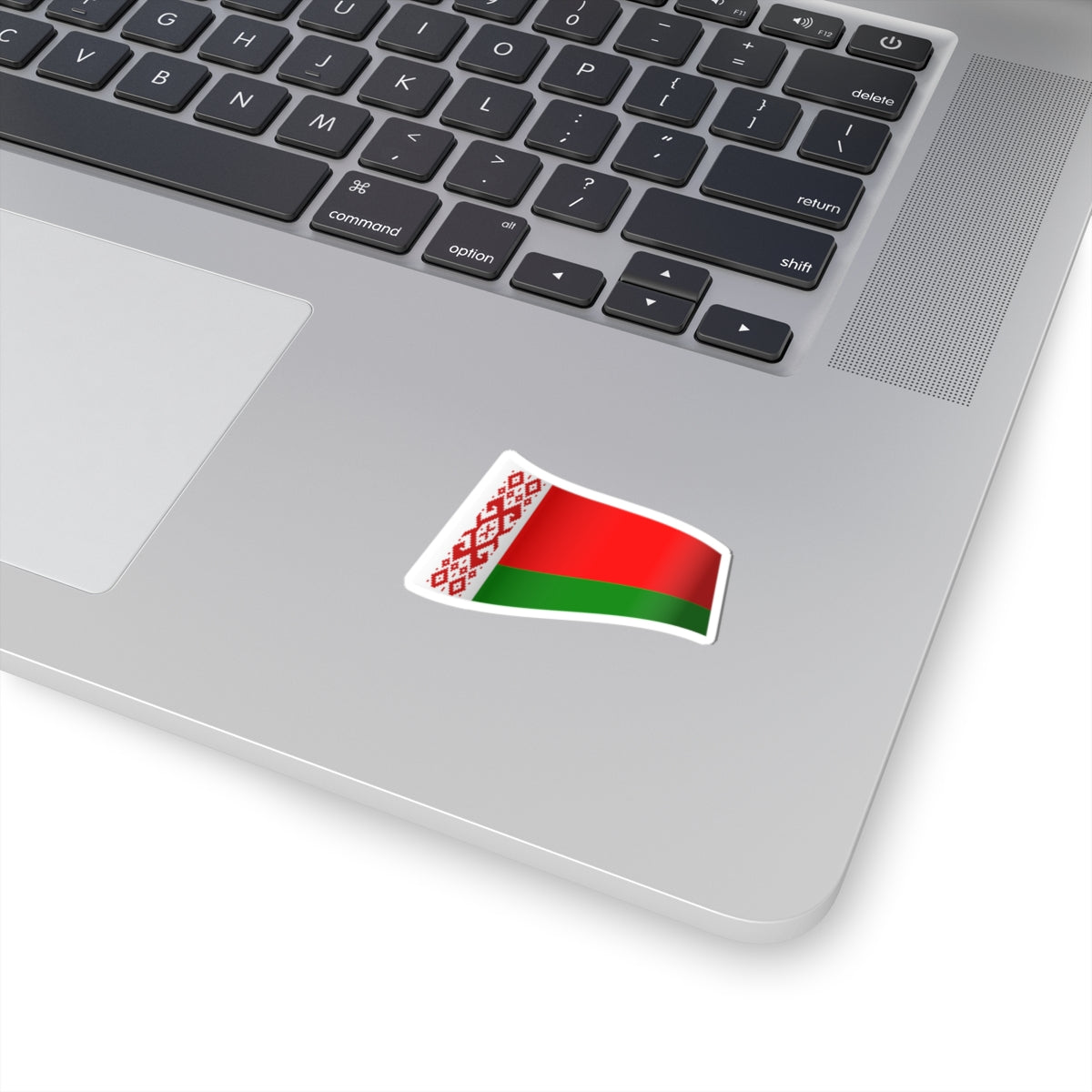 Belarus Flag - iconic waving (Belarus) STICKER Vinyl Kiss-Cut Decal