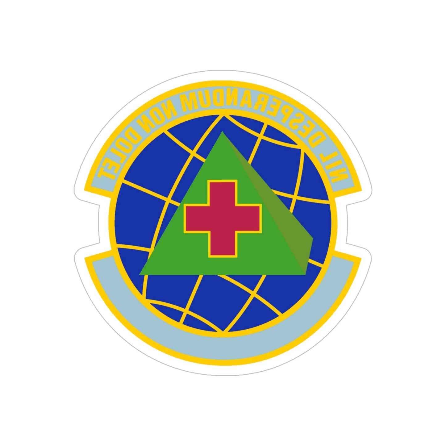 916 Aerospace Medicine Squadron AFRC (U.S. Air Force) REVERSE PRINT Transparent STICKER-5 Inch-The Sticker Space