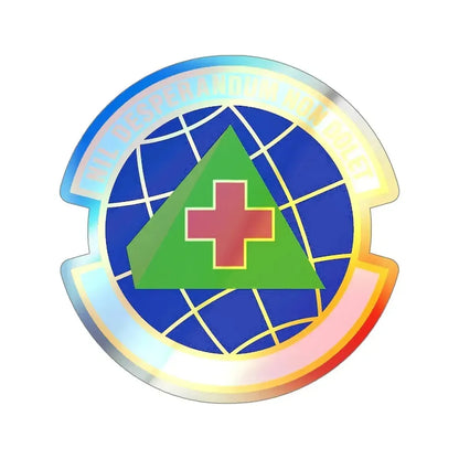 916 Aerospace Medicine Squadron AFRC (U.S. Air Force) Holographic STICKER Die-Cut Vinyl Decal 5 Inch Holographic - The Sticker Space