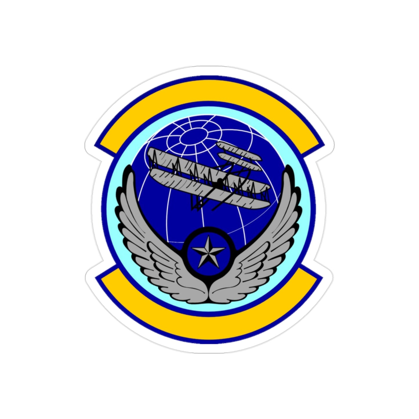 916 Aircraft Maintenance Squadron AFRC (U.S. Air Force) REVERSE PRINT Transparent STICKER-2 Inch-The Sticker Space