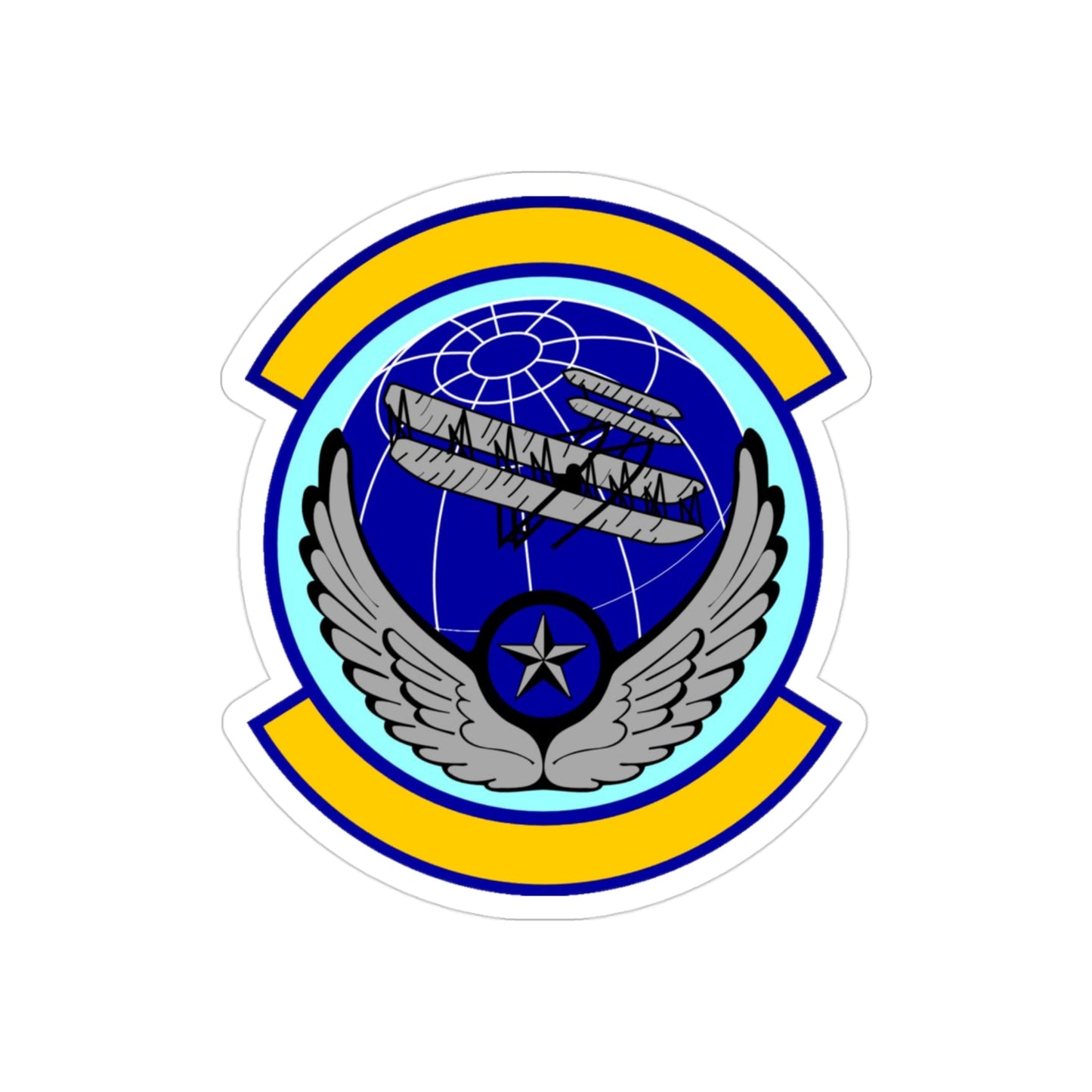 916 Aircraft Maintenance Squadron AFRC (U.S. Air Force) REVERSE PRINT Transparent STICKER-3 Inch-The Sticker Space