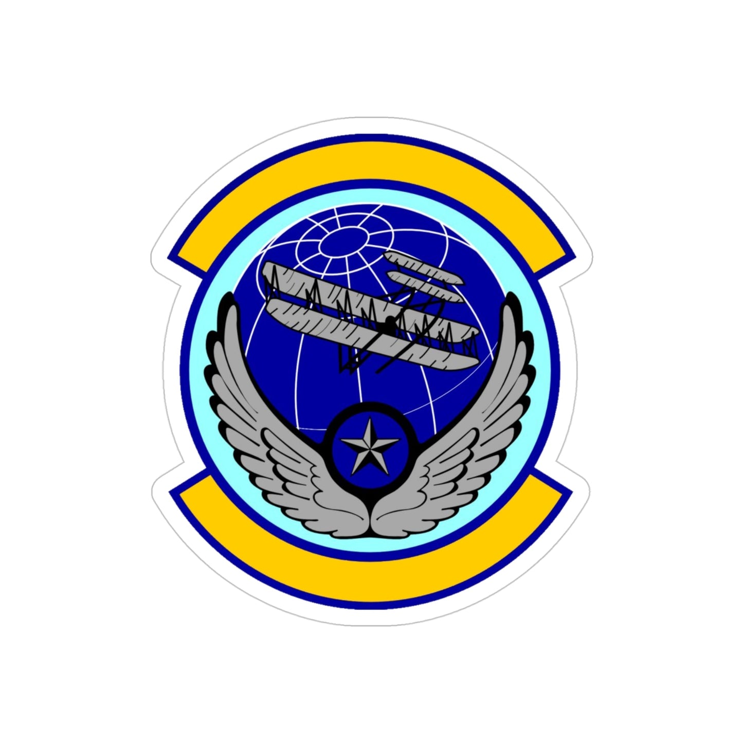 916 Aircraft Maintenance Squadron AFRC (U.S. Air Force) REVERSE PRINT Transparent STICKER-4 Inch-The Sticker Space