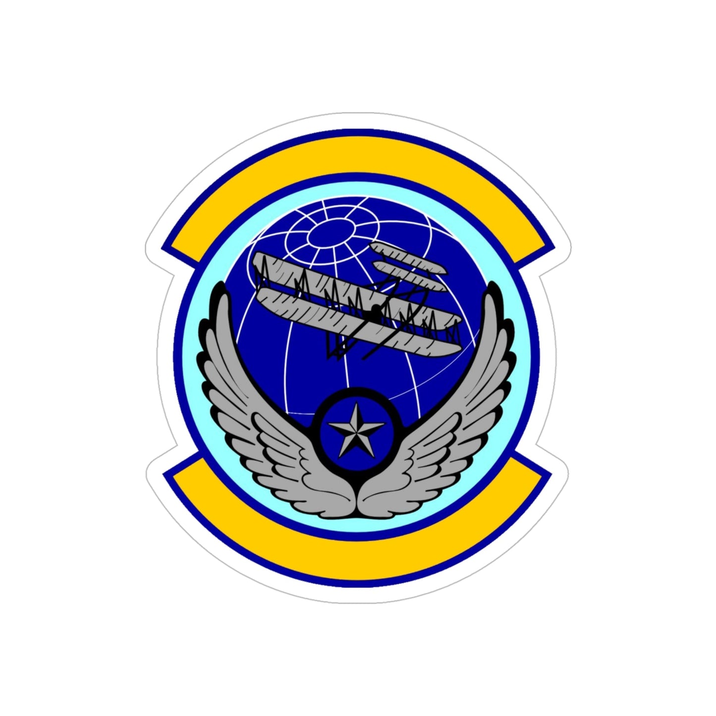 916 Aircraft Maintenance Squadron AFRC (U.S. Air Force) REVERSE PRINT Transparent STICKER-5 Inch-The Sticker Space