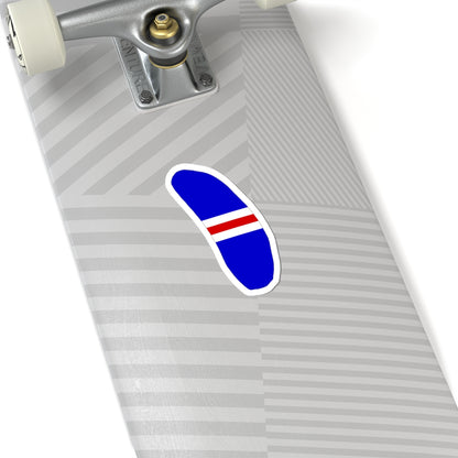 Howland Island flag map local (United States) STICKER Vinyl Kiss-Cut Decal