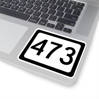WV-473 (Virginia) (Road Sign) STICKER Vinyl Kiss-Cut Decal