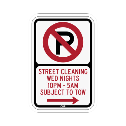 PBOT Road sign P1110R (Oregon) (Road Sign) STICKER Vinyl Kiss-Cut Decal