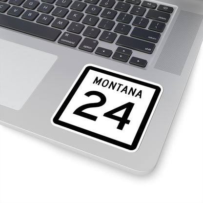 MT-24 (Montana) (Road Sign) STICKER Vinyl Kiss-Cut Decal