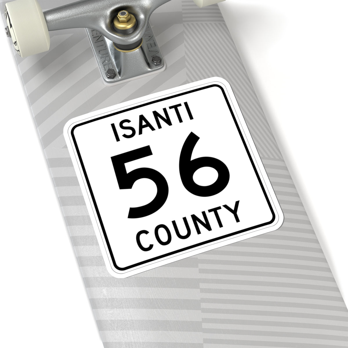 Isanti County 56 MN (Minnesota) (Road Sign) STICKER Vinyl Kiss-Cut Decal
