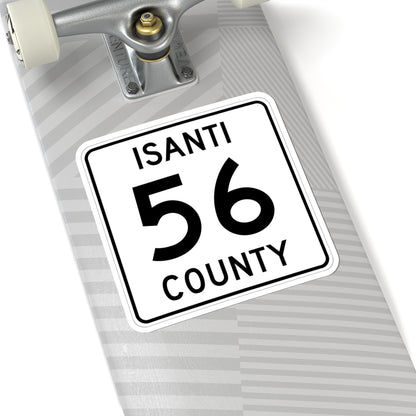 Isanti County 56 MN (Minnesota) (Road Sign) STICKER Vinyl Kiss-Cut Decal