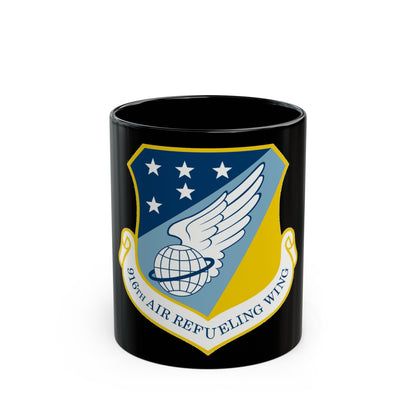 916th Air Refueling Wing (U.S. Air Force) Black Coffee Mug-11oz-The Sticker Space