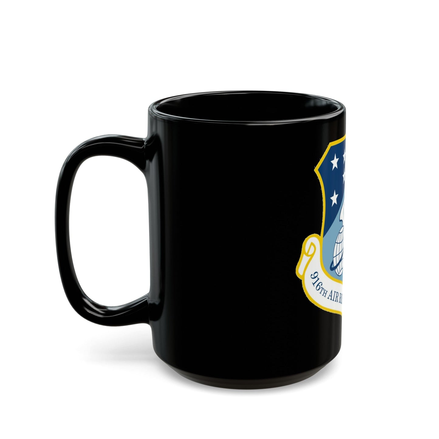 916th Air Refueling Wing (U.S. Air Force) Black Coffee Mug-The Sticker Space