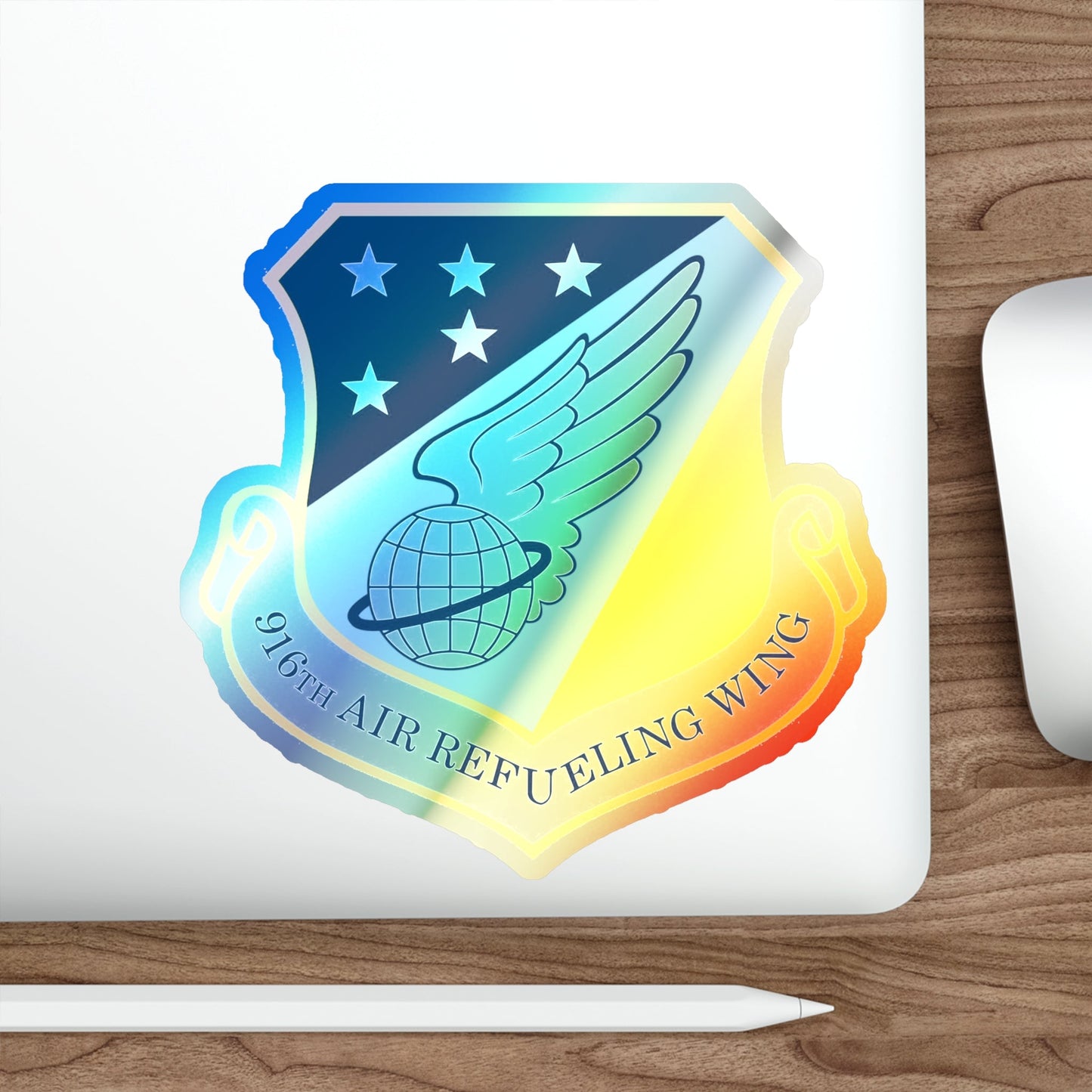 916th Air Refueling Wing (U.S. Air Force) Holographic STICKER Die-Cut Vinyl Decal-The Sticker Space