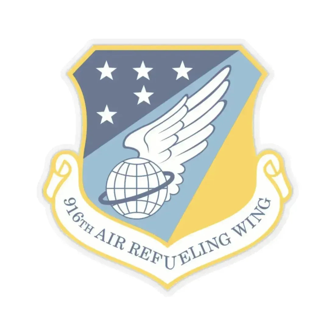 916th Air Refueling Wing (U.S. Air Force) STICKER Vinyl Kiss-Cut Decal 2 Inch Transparent - The Sticker Space
