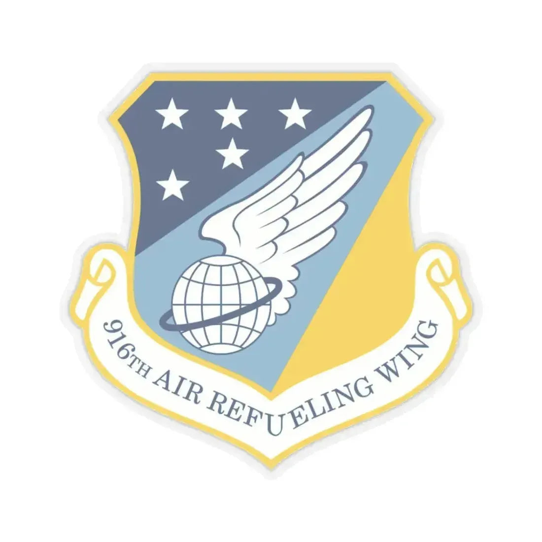 916th Air Refueling Wing (U.S. Air Force) STICKER Vinyl Kiss-Cut Decal 3 Inch Transparent - The Sticker Space