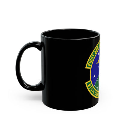 916th Communications Squadron (U.S. Air Force) Black Coffee Mug-The Sticker Space