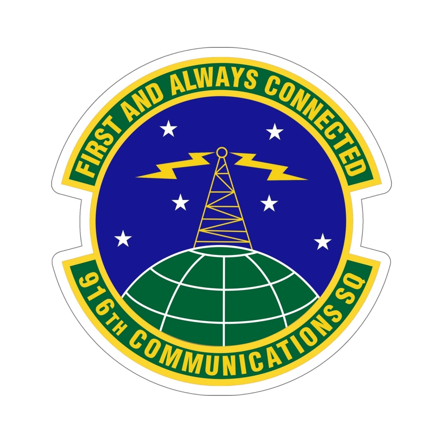 916th Communications Squadron (U.S. Air Force) STICKER Vinyl Die-Cut Decal-6 Inch-The Sticker Space