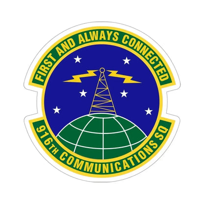 916th Communications Squadron (U.S. Air Force) STICKER Vinyl Die-Cut Decal 3 Inch - The Sticker Space