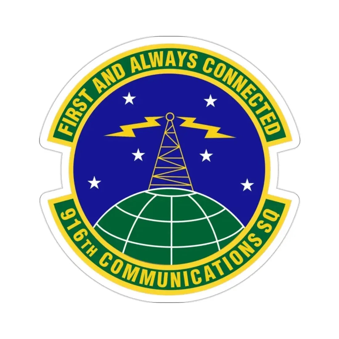 916th Communications Squadron (U.S. Air Force) STICKER Vinyl Die-Cut Decal - The Sticker Space