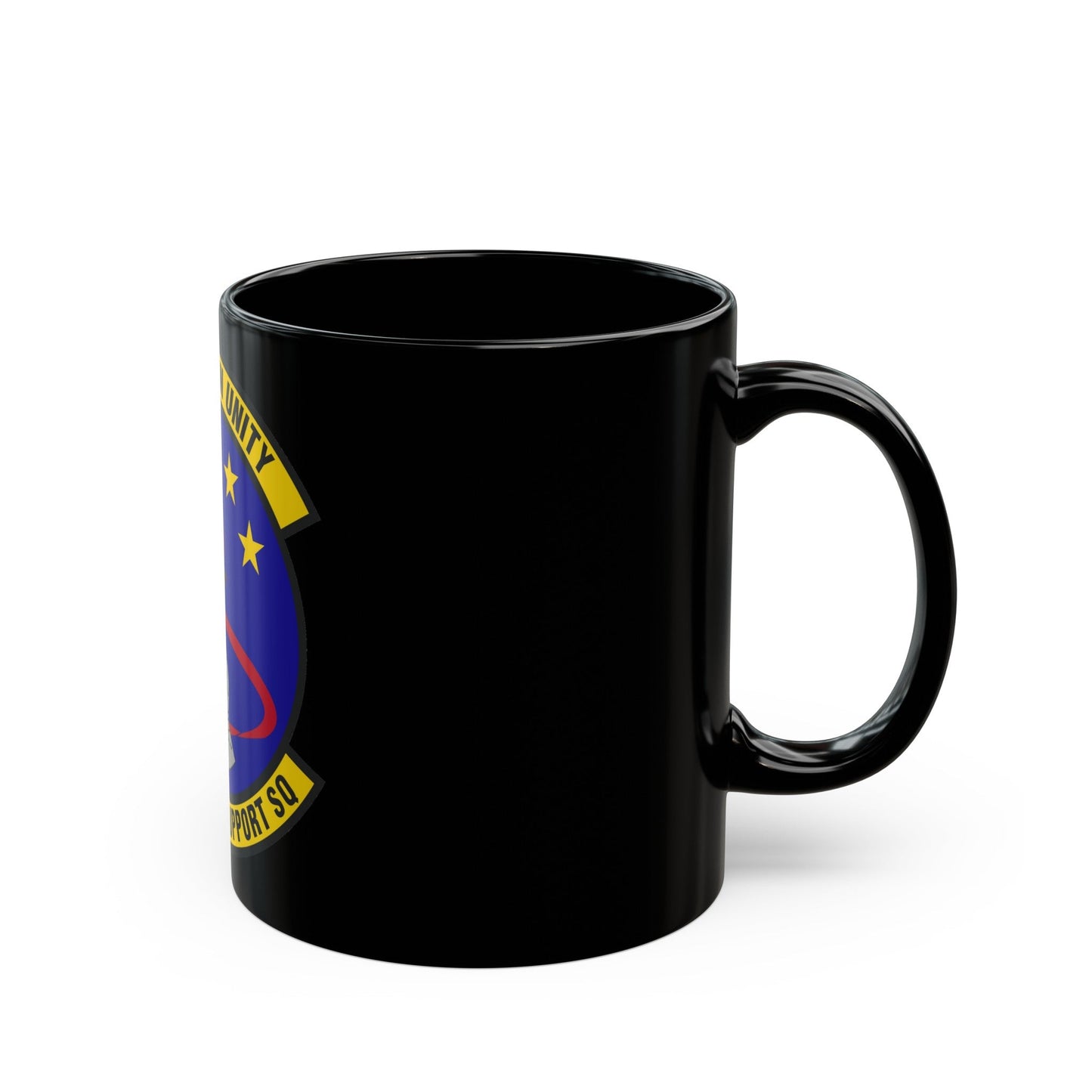 916th Force Support Squadron (U.S. Air Force) Black Coffee Mug-The Sticker Space