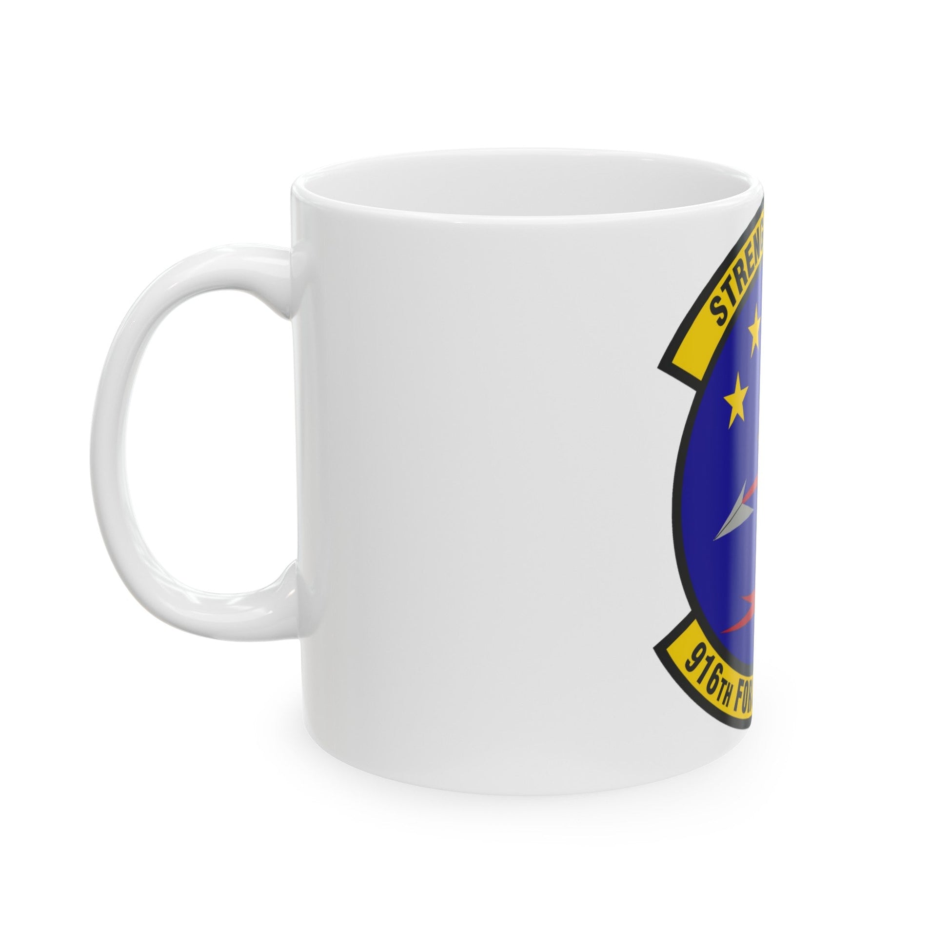 916th Force Support Squadron (U.S. Air Force) White Coffee Mug-The Sticker Space