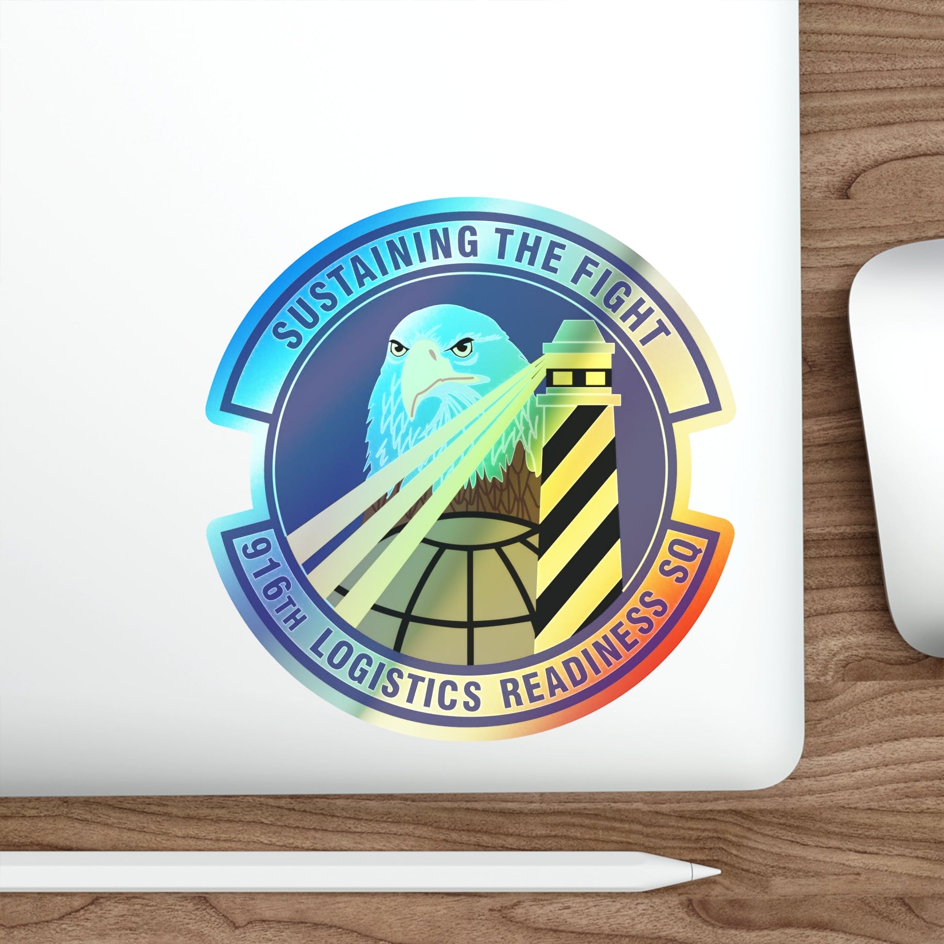 916th Logistics Readiness Squadron (U.S. Air Force) Holographic STICKER Die-Cut Vinyl Decal-The Sticker Space