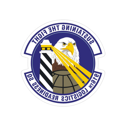 916th Logistics Readiness Squadron (U.S. Air Force) REVERSE PRINT Transparent STICKER-2" × 2"-The Sticker Space