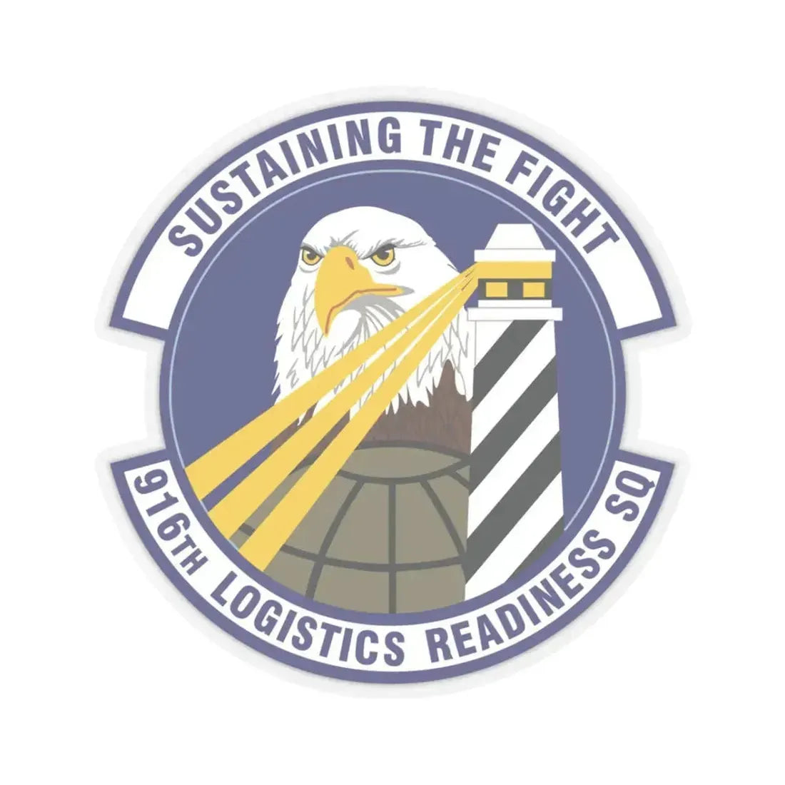 916th Logistics Readiness Squadron (U.S. Air Force) STICKER Vinyl Kiss-Cut Decal 3 Inch Transparent - The Sticker Space