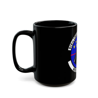 916th Logistics Support Squadron (U.S. Air Force) Black Coffee Mug-The Sticker Space