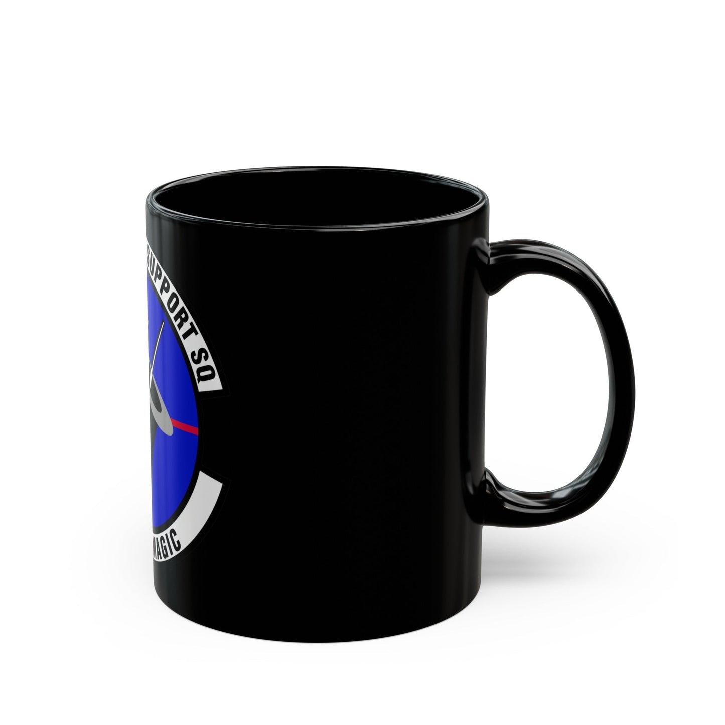 916th Logistics Support Squadron (U.S. Air Force) Black Coffee Mug-The Sticker Space