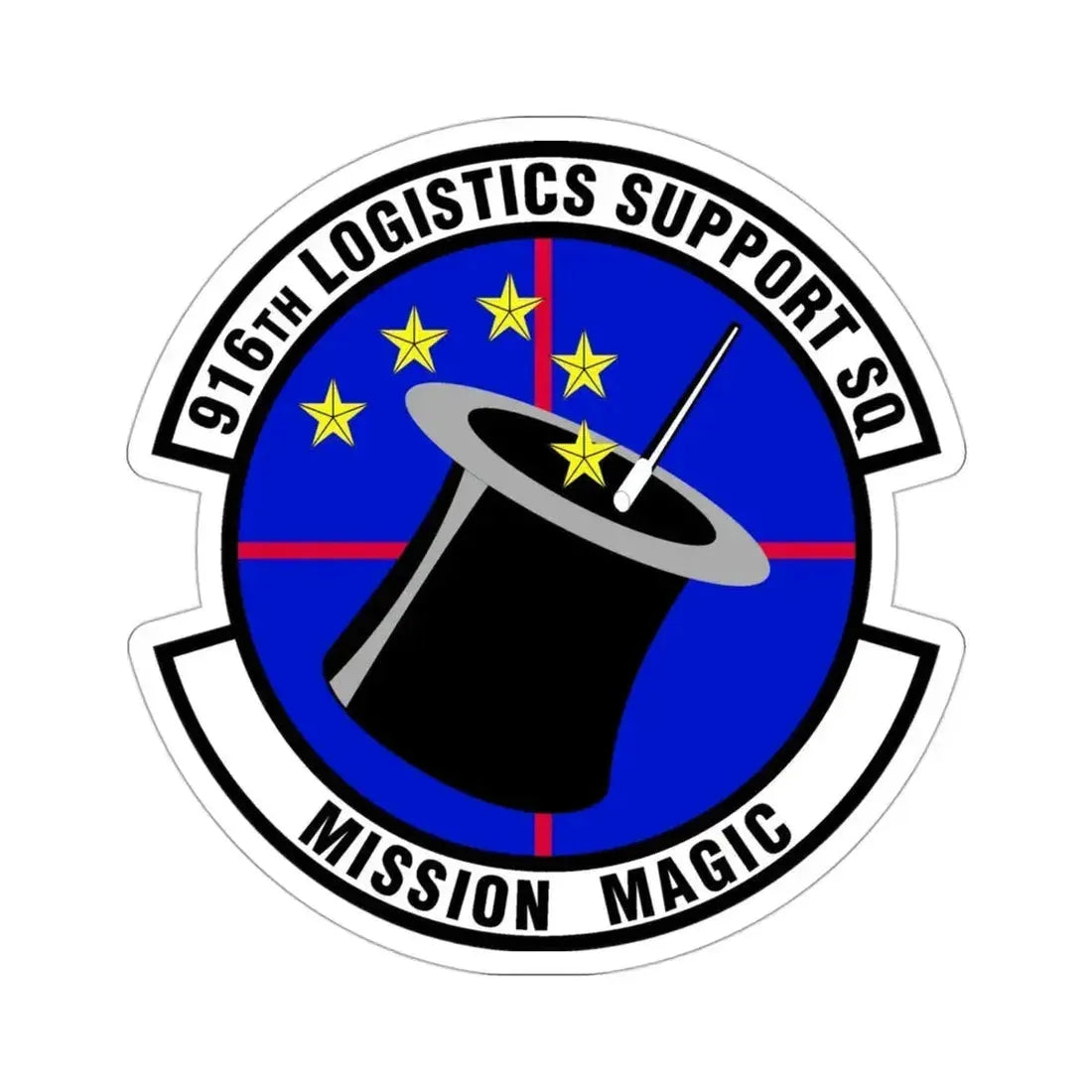 916th Logistics Support Squadron (U.S. Air Force) STICKER Vinyl Die-Cut Decal 3 Inch - The Sticker Space