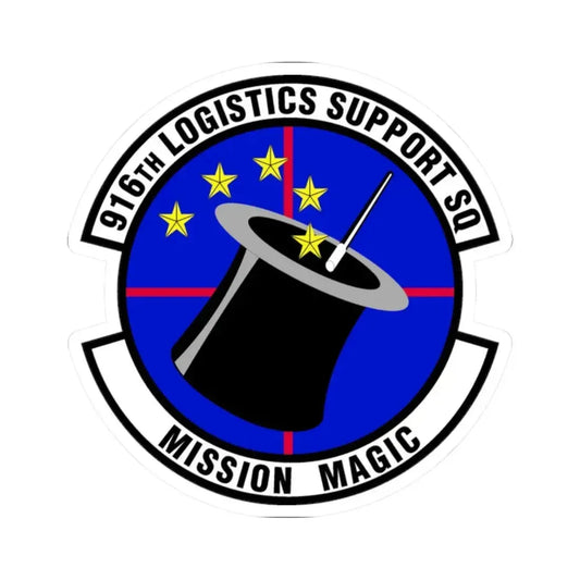916th Logistics Support Squadron (U.S. Air Force) STICKER Vinyl Kiss-Cut Decal 2 Inch White - The Sticker Space