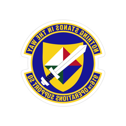 916th Operations Support Squadron (U.S. Air Force) REVERSE PRINT Transparent STICKER-2 Inch-The Sticker Space