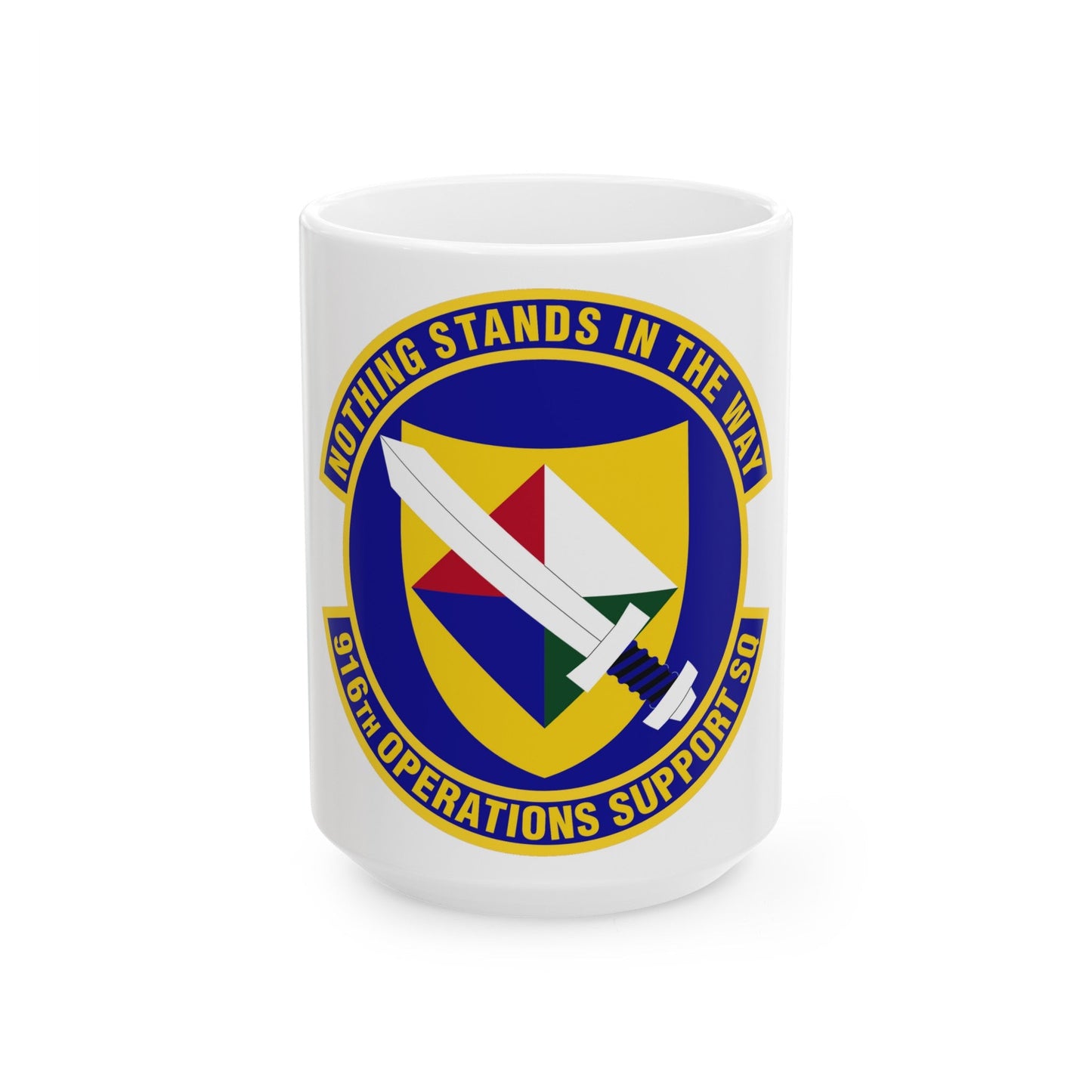 916th Operations Support Squadron (U.S. Air Force) White Coffee Mug-15oz-The Sticker Space