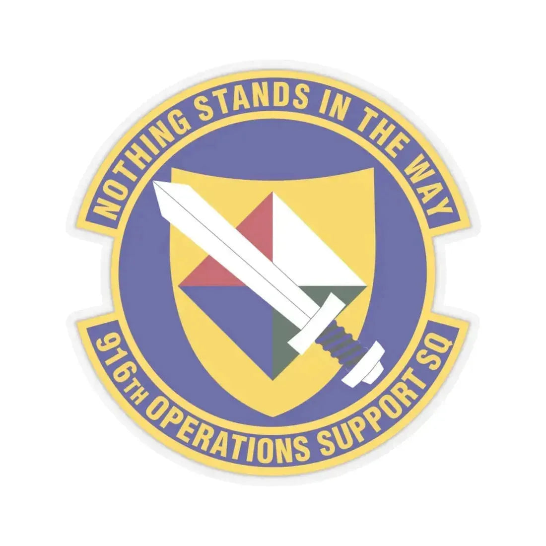 916th Operations Support Squadron (U.S. Air Force) STICKER Vinyl Kiss-Cut Decal 6 Inch Transparent - The Sticker Space