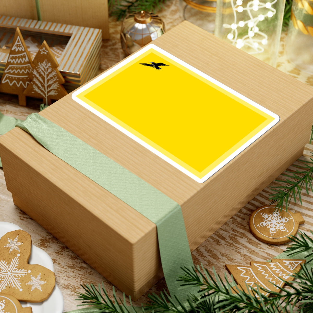 Flag of Grayvoronsky rayon Belgorod oblast (Russia) STICKER Vinyl Kiss-Cut Decal