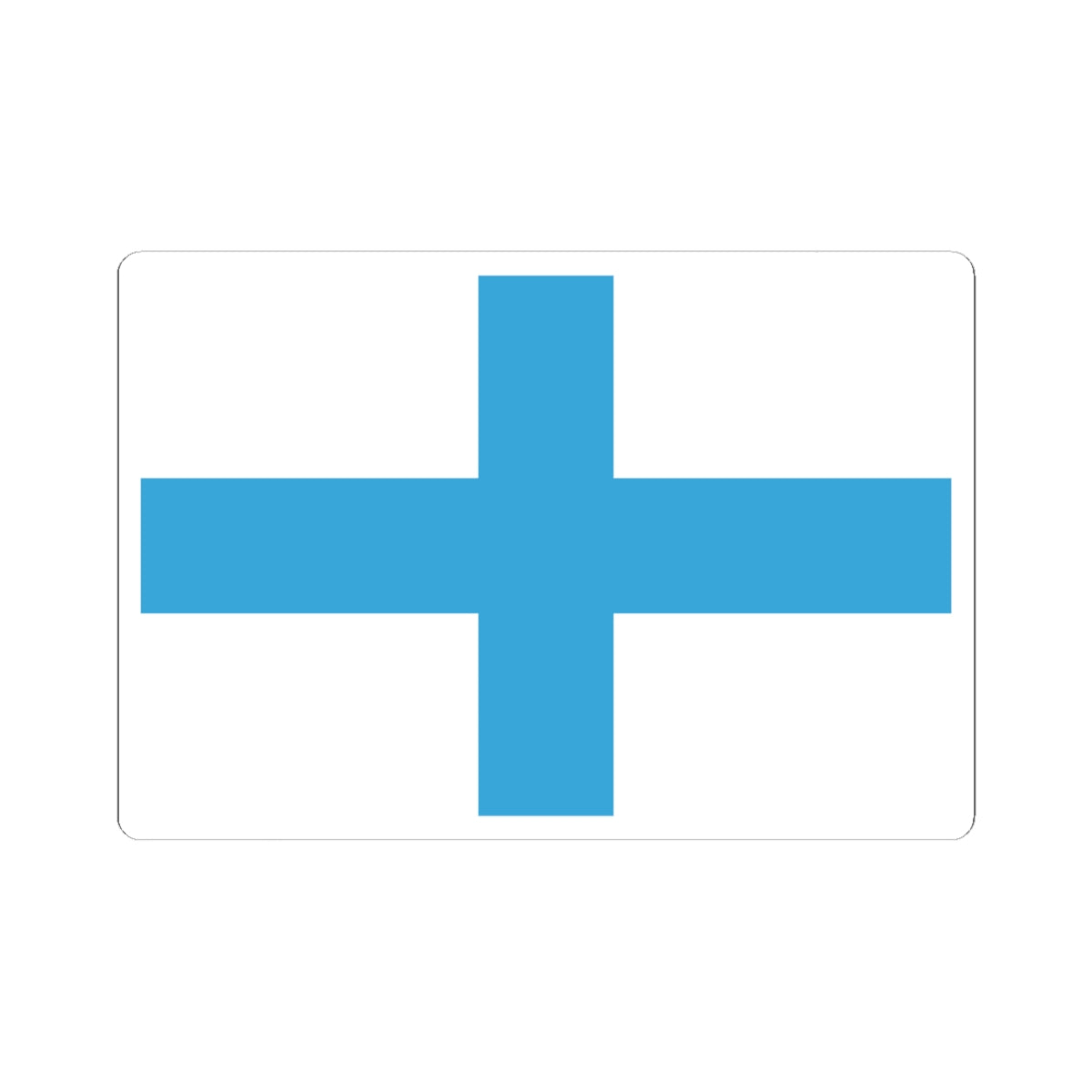 Flag of Marseille (France) STICKER Vinyl Kiss-Cut Decal