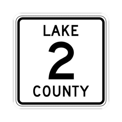 Lake County Route 2 MN (Minnesota) (Road Sign) STICKER Vinyl Kiss-Cut Decal