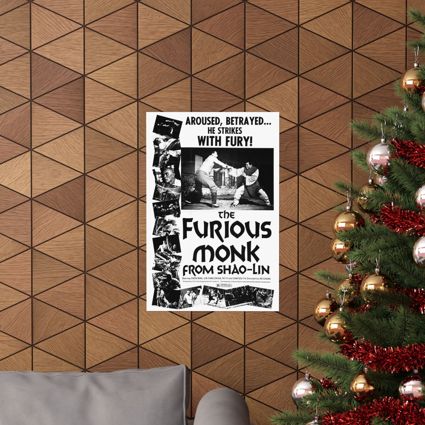 THE FURIOUS MONK FROM SHAO-LIN 1974 - Paper Movie Poster