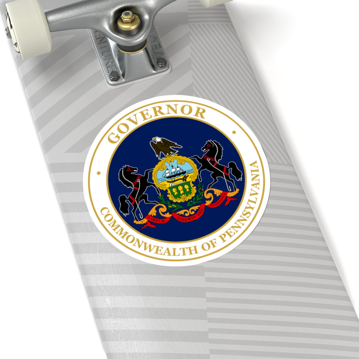 Seal of the Governor of Pennsylvania v2 - STICKER Vinyl Kiss-Cut Decal