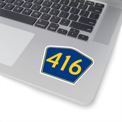 PR secondary 416 (Puerto Rico) (Road Sign) STICKER Vinyl Kiss-Cut Decal