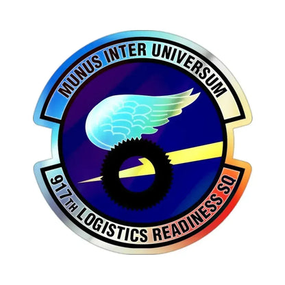 917th Logistics Readiness Squadron (U.S. Air Force) Holographic STICKER Die-Cut Vinyl Decal 2 Inch Holographic - The Sticker Space