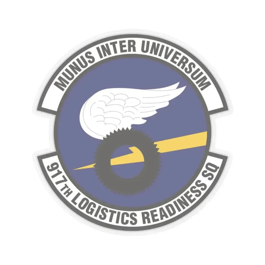 917th Logistics Readiness Squadron (U.S. Air Force) STICKER Vinyl Kiss-Cut Decal 4 Inch Transparent - The Sticker Space