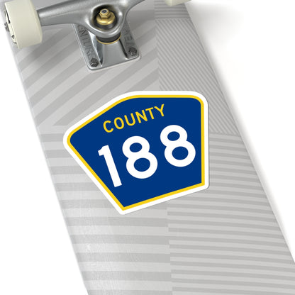 County 188 MN (Minnesota) (Road Sign) STICKER Vinyl Kiss-Cut Decal