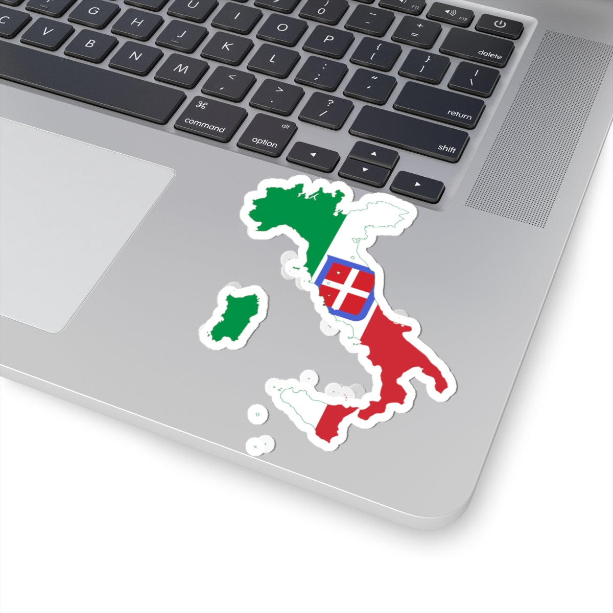 Flag-map of Italy 1870-1919 (Italy) STICKER Vinyl Kiss-Cut Decal