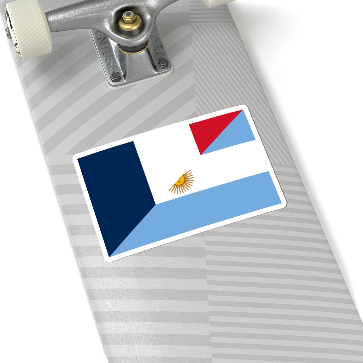 Flag of Argentina and France (France) STICKER Vinyl Kiss-Cut Decal