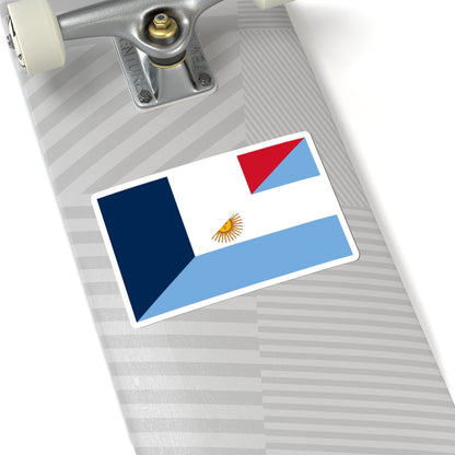 Flag of Argentina and France (France) STICKER Vinyl Kiss-Cut Decal