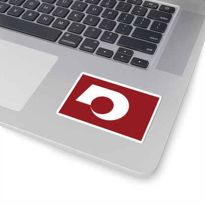 Flag of Kumamoto Prefecture (Japan) STICKER Vinyl Kiss-Cut Decal