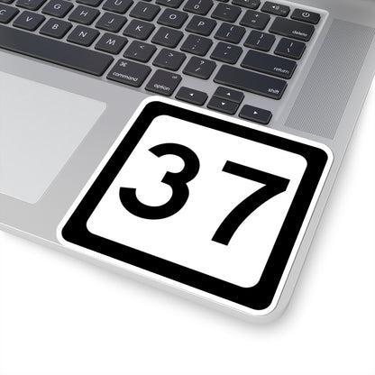 WV-37 (Virginia) (Road Sign) STICKER Vinyl Kiss-Cut Decal